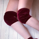 М'які оксамитові&nbsp;наколінники з вирізом для зчеплення з пілоном&nbsp;&mdash; для танців Pole Dance, Twerk та інших v301025 фото