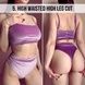 Костюм оксамитовий ліловий для Exotic, Pole dance, Комплект шорти-танга з високим вирізом ноги і топ  v0110 фото 7
