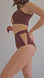 Костюм коричневий для танців полденс, хілс, одяг Pole dance, Exotic, High Heels. Топ з сіточкою і шорти висока талія bv10 фото 3